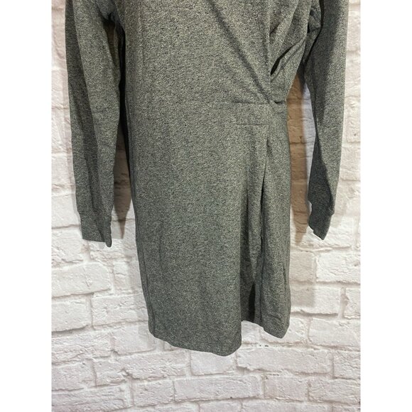 Cabi 3650 Put On Dress XS Gray Sweatshirt Gathered Waist Stretch Pullover 85 - Picture 7 of 11